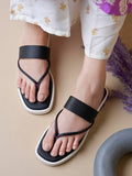 Shoetopia Comfortable Strappy Black Flats For Women & Girls /Eu36,Black,3,B0FF36VH2M