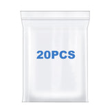 Somoga 20 PCS 12 x 18 Thick 4 Mil Large Clear Zip Poly Bags Plastic Reclosable Zip Seal Lock Bags Heavy-Duty Clothing T-Shirts S