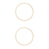 ATORSE 3pcs Embroidery Hoop Wooden Round Bamboo Cross Stitch for Art Crafts