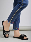 Shoetopia Women'S Gf-16 Flat Sandal-4 Kids Uk (Gf-16-Black)-Eu37,Black,4,B0D14DHPHT