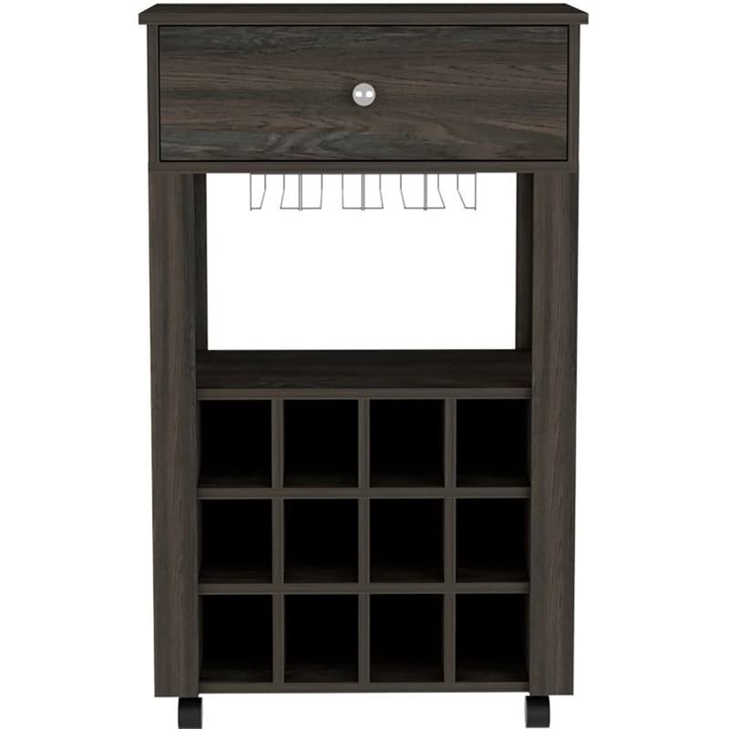 Memphis Bar Cart  -Living Room -Espresso