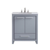 Elegant Decor Vf-1028 Single Bathroom Vanity Set, 30, Grey/Vf-1028
