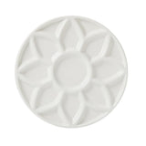 17-Well Paint Palette Porcelain Paint Palette Ceramic Tray Artist Watercolor Mixing Palette for Acrylic Oil Painting, Watercolor