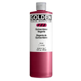 Fluid Acrylics by GOLDEN, Quinacridone Magenta, 16 fl. oz. Bottle, Professional Acrylic Paint, Transparent
