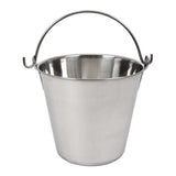 Lindys 4Quart Stainless Steel Bucket, Durable Seamless Bucket for Many Home Tasks, Carry Water or Milk, Fill with Food, Use as
