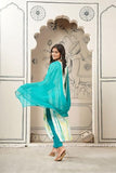 Gosriki Women'S Rayon Viscose Straight Printed Kurta With Pant & Dupatta (Tiedye Rama Green-Vks08-Gs_Xl_Green_X-Large),Green,,B0F917SW9P