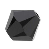200pcs Genuine Preciosa 4mm (0.16 Inch) Small Faceted Bicone Crystal Beads Jet Black Compatible with Swarovski Elements Crystals