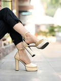 Shoetopia Women'S Stiletto Heel Pumps/Golden /Eu37 / Uk4,Golden,4,B0CQLLB2VV