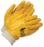 Bob Dale Gloves 991302 Coated Pvc Single Dipped Knitwrist Yellow,