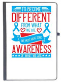 Udnag Ruled Notebook Diary Awareness | To Become Different From What We Are, We Must Have Some Awareness Of What We Are, [A5 8