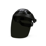 Sellstrom Single Crown Safety Face Shield with Ratchet Headgear, Shade 5 IR Tint, Uncoated, Black, S32050
