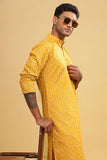 Be Active Men'S Cotton Regular Kurta (C-399-2_Yellow) Size-M