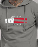 ADRO Hoodies for Men 320 GSM Soft Cotton Hoodie Fabric Long Lasting Printed Hoodies for Winter | Mens Hoodies | Sweatshirt for Men|H24-FLAG-SG-L Steel Grey,Steel Grey