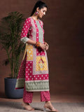 Libas Women'S Poly Crepe Printed Kurta Set (36932 Multicolour M
