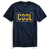 Adro Just Be Cool Design Printed T-Shirts For Men & Women (Rnr-S35-Jba-Nb_Navy_M)