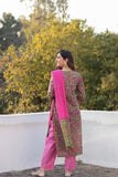 Gosriki Women'S Cotton Blend Straight Printed Kurta With Pant & Dupatta (Deepal Pink-Gs_Xl_Pink_X-Large),Pink,,B0D9YKSFWH