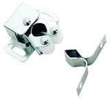 Amerock | Double Roller Cabinet Catch | Zinc | 15/16 inch (33 mm) Length | 10 Pack | Door Catch | Cabinet Door Latch