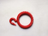 Plastic Curtain Rings Hooks Multipurpose Use Maroon Colour (1.25 Inch), Pack of 75 Pcs