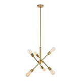 Living District Indoor Modern Home Decorative Bright Ceiling Axel 6 Lights Brass Pendant