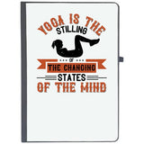 Udnag Ruled Notebook Diary Yoga | Yoga Is The Stilling Of The Changing States Of The Mind, [A5 80Pages 80Gsm]