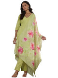 Libas Women'S Pure Cotton Kurta Set (48830_Green