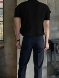 Leriya Fashion T Shirt for Men || Men T-Shirt || Men Polo T-Shirt || Men Pain T-Shirt (Large, Black) LF-MT-1045