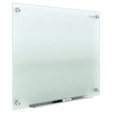 Quartet Glass Whiteboard, Non-Magnetic Dry Erase White Board, 4' x 3', Frosted Surface, Infinity (G4836F)
