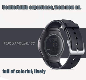 1Pc Large Watch Band/Strap For Samsung Gear S2 Smartwatch Band Replacement Accessories With Metal Clasps Watch Strap/Wristband S