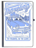 Udnag Ruled Notebook Diary Travelling | To Travel Is To Live, [A5 80Pages 80Gsm]