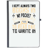 Udnag Ruled Notebook Diary Reading | I Kept Always Two Books In My Pocket, One To Read, One To Write In, [A5 80Pages 80Gsm]