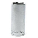 Teng Tools 13/16 Inch 6 Point SAE Deep 3/8 Inch Drive Chrome Vanadium Socket | Mechanic Tool | Hand Tool - M380226-C