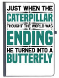 Udnag Ruled Notebook Diary Butterfly | Just When The, [A5 80Pages 80Gsm]