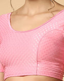Toplot Cotton Blend Lycra Stretchable Readymade Blouses Pack Of 2 (Combo-5058-Bbp-Bbp-28),Baby Pink-Baby Pink,28,B0CV59QVNG