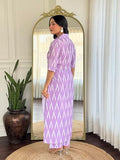 Gosriki Women'S Rayon Viscose Straight Printed Kurta With Pant (Demeter Onion-Vks03-Gs_Xl_Lavender_X-Large),Lavender,,B0F54BV7HQ
