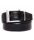Walletsnbags Nova Long Grain Leather Belt (B 51_Black_40)