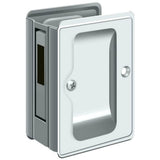 Deltana SDAR325U26 Heavy Duty Pocket Lock; Adjustable; 3-1/4 x 2 1/4 Sliding Door Receiver; Bright Chrome Finish