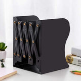 Drumil Multipurpose Expandable Desktop Bookcase & Bookend Organizer HeavyDuty Steel Adjustable Book Stand for Office, Study &