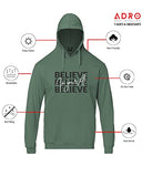 Adro Men'S Cotton Neck Hooded Sweatshirt (H22-M-Inv-Pt_Pista_L)
