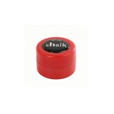 TRENDIVIBE HardShell Chalk Box with Closure Portable Pool Chalk Holder Round Compact for Home Game Tables, Red