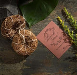The Bamboo Bae Vetiver Root Body Scrubber, Natural Loofah for Exfoliation, Handwoven