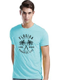 Adro Florida Paradise Life Mens Printed T-Shirt (M, Mint)