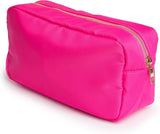 Cosmetic bag Makeup storage, travel makeup pouch - (Hot Pink, Medium)