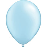 Qualatex 11 Pearl Light Blue Balloons (100ct) by Pioneer Balloon Company