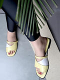 Shoetopia Solid Square Toe Casual Yellow Flats For Women & Girls /Eu39,Yellow,6,B0F7LWCQHR