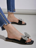 Shoetopia Women'S Flat Sandal,Black,8,B0CXJ6TKYC