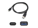 Addon 1.0M (3.3Ft) Usb 3.1 Type (C) Male To Usb 3.0 (A) Male Black Adapter Cable