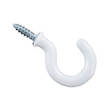 National Hardware N119-728 DPB2020 Cup Hooks in White vinyl coated, 30 pack