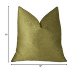 Plutus Brands Plutus Nesting Zigzag Handmade Throw Pillow, 12 X 20, Yellow/Cream