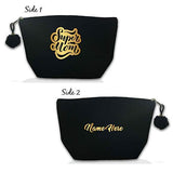 Personalised Customized Super Mom Travel Pouch Toiletry Travel Bags Shaving Kit/Pouch/Bag For Female Women For Her
