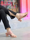 Shoetopia Women'S Girls-Kh-5555 Heeled Sandal-6 Kids Uk (Girls-Kh-5555-Peach)-Eu39,Peach,6,B0D4VSW9XR
